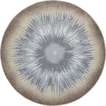 Kid Essentials Rare Earth 5'4" Round Area Rug in Color Sandstone