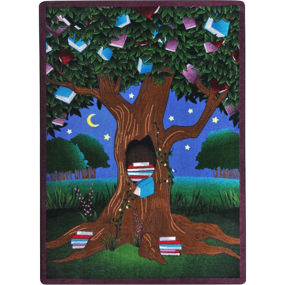 Kid Essentials Reading Tree 5'4" x 7'8" Area Rug in Color Multi