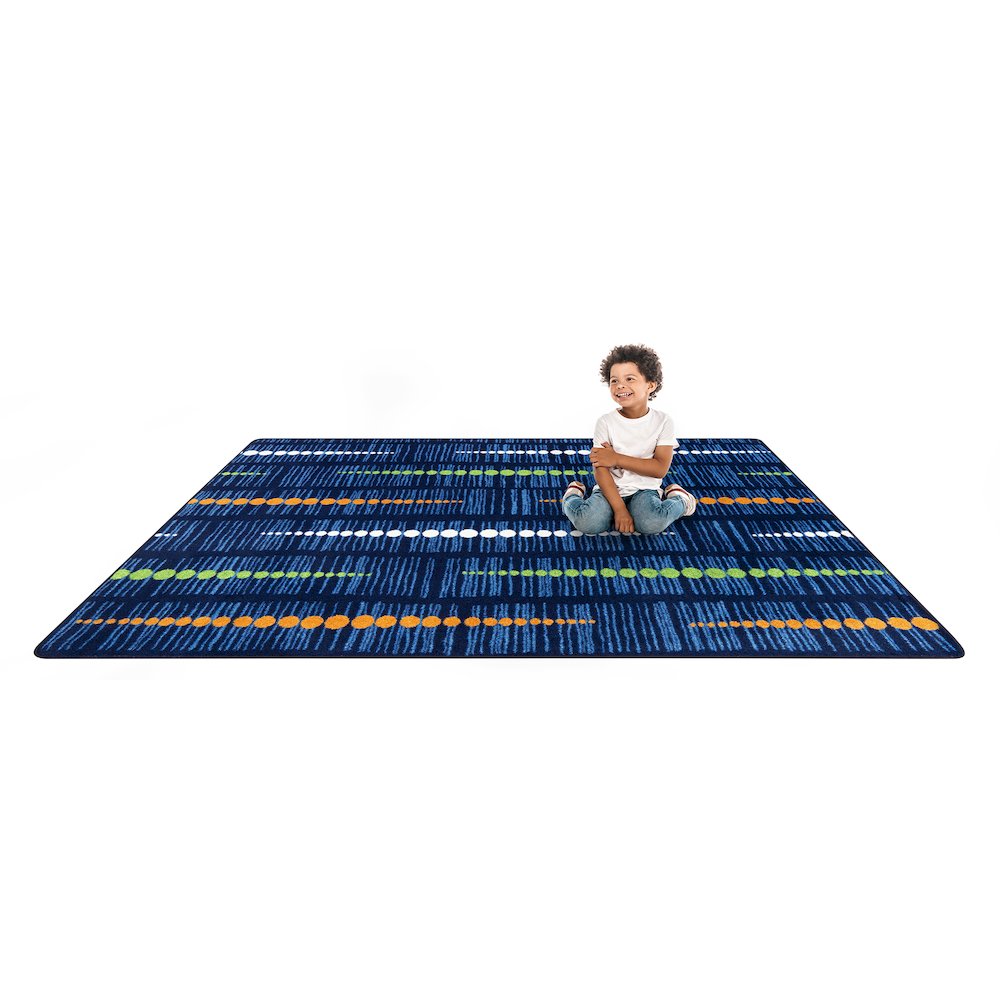 Kid Essentials Recoil 3'10" x 5'4" Area Rug in Color Citrus
