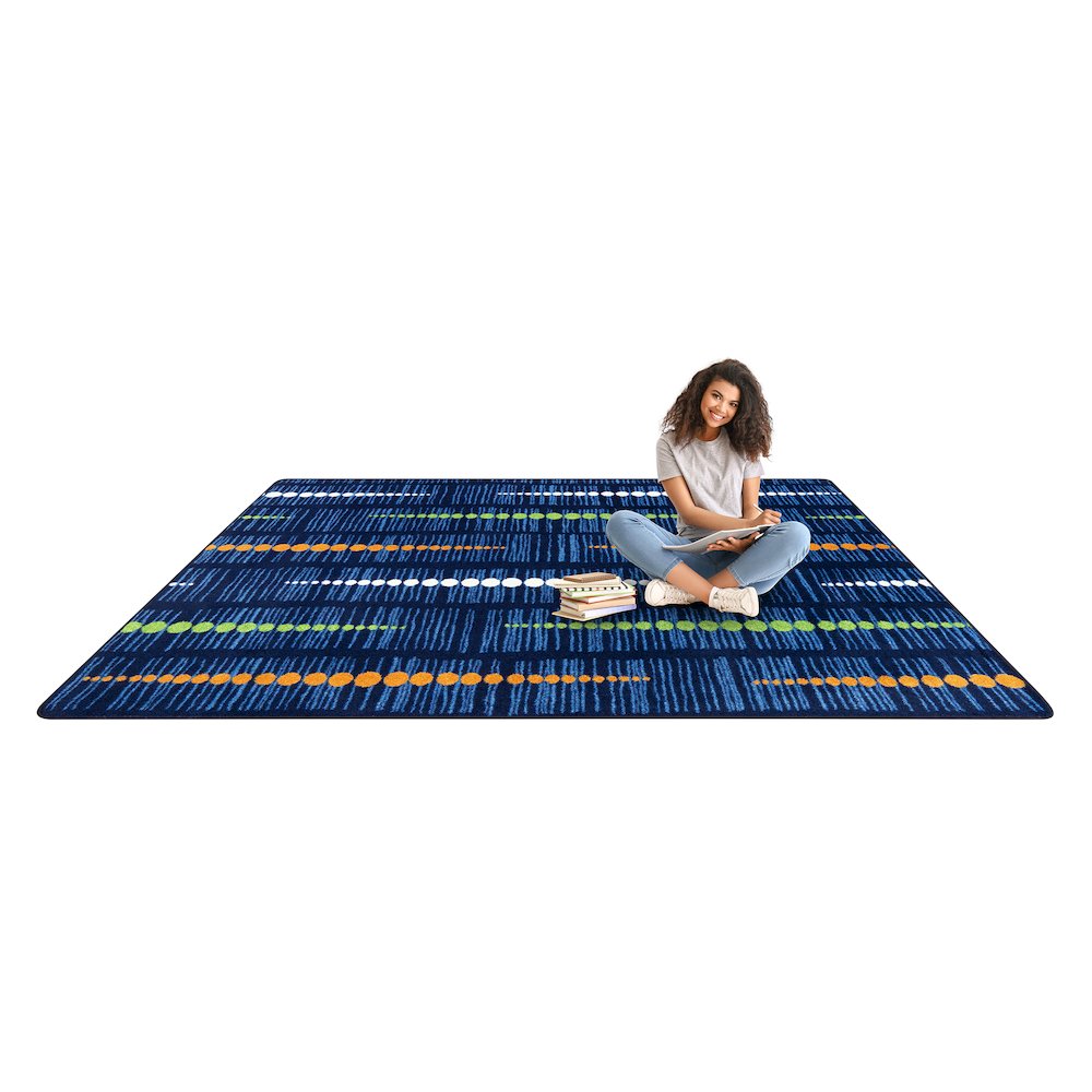 Kid Essentials Recoil 3'10" x 5'4" Area Rug in Color Citrus