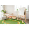 Kid Essentials Ripples 3'10" x 5'4" Oval Area Rug in Color Retro