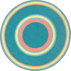 Kid Essentials Ripples 7'7" Round Area Rug in Color Teen