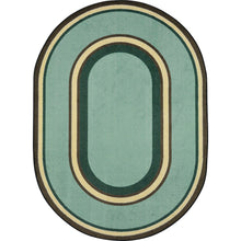 Kid Essentials Ripples 3'10" x 5'4" Oval Area Rug in Color Woodland