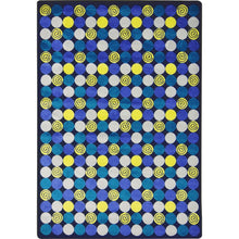 Kid Essentials Roundabout 3'10" x 5'4" Area Rug in Color Blue