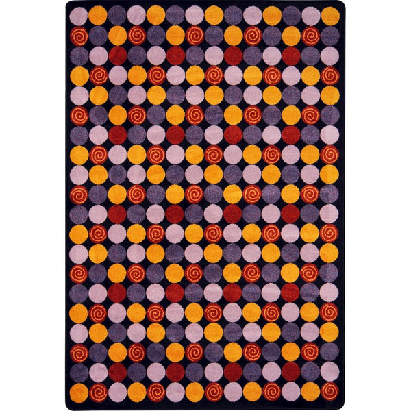 Kid Essentials Roundabout 3'10" x 5'4" Area Rug in Color Plum