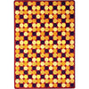Kid Essentials Roundabout 3'10" x 5'4" Area Rug in Color Red