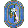 Kid Essentials Row Your Boat 3'10" x 5'4" Oval Area Rug in Color Multi