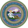 Kid Essentials Row Your Boat 7'7" Round Area Rug in Color Multi