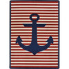 Kid Essentials Safe Mooring 3'10" x 5'4" Area Rug in Color Blue