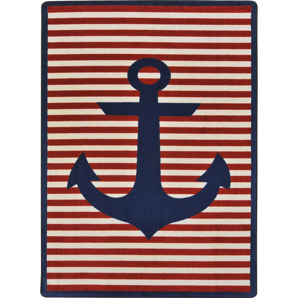Kid Essentials Safe Mooring 3'10" x 5'4" Area Rug in Color Blue