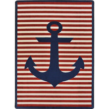 Kid Essentials Safe Mooring 3'10" x 5'4" Area Rug in Color Blue