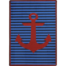 Kid Essentials Safe Mooring 3'10" x 5'4" Area Rug in Color Red