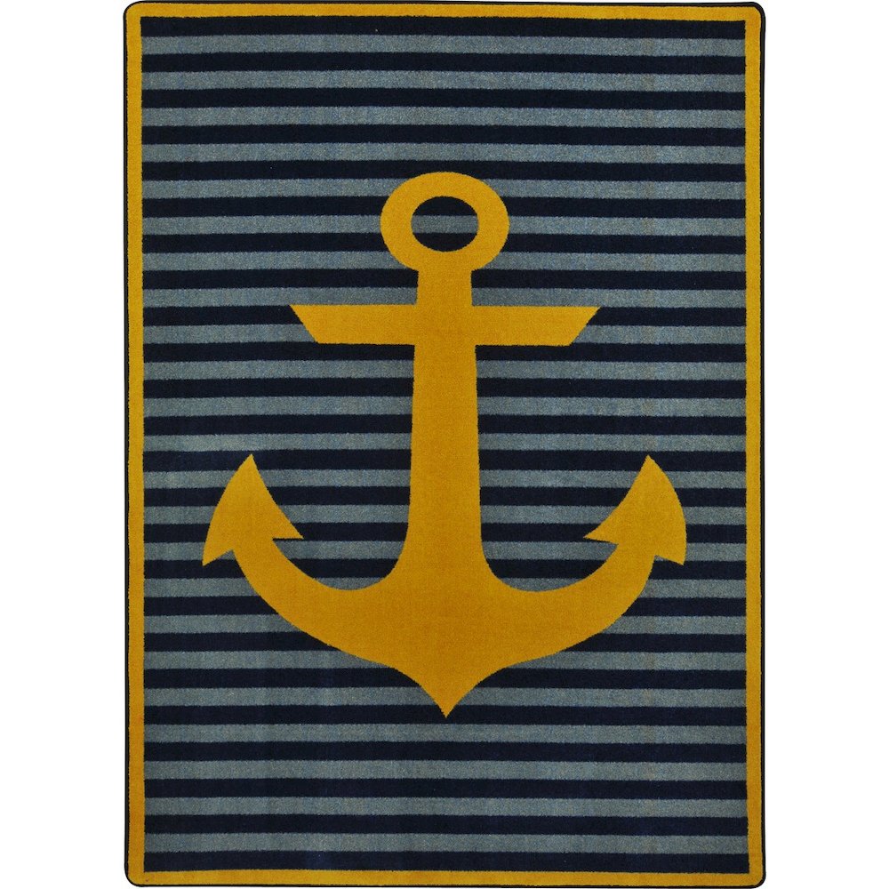 Kid Essentials Safe Mooring 3'10" x 5'4" Area Rug in Color Yellow