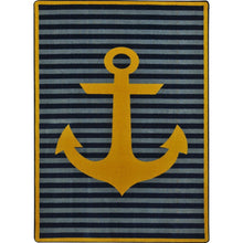Kid Essentials Safe Mooring 3'10" x 5'4" Area Rug in Color Yellow