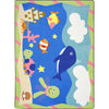 Kid Essentials Sea Babies 3'10" x 5'4" Area Rug in Color Multi