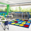Kid Essentials Seat Yourself 5'4" x 7'8" Area Rug in Color Multi