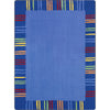 Kid Essentials Seeing Stripes 5'4" x 7'8" Area Rug in Color Rainbow