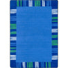 Kid Essentials Seeing Stripes 5'4" x 7'8" Area Rug in Color Seaglass