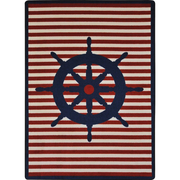Kid Essentials Set Your Course 3'10" x 5'4" Area Rug in Color Blue