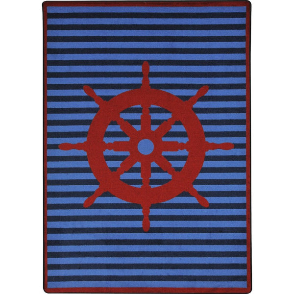 Kid Essentials Set Your Course 3'10" x 5'4" Area Rug in Color Red