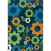 Kid Essentials Shifting Gears 3'10" x 5'4" Area Rug in Color Citrus