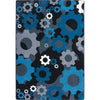 Kid Essentials Shifting Gears 3'10" x 5'4" Area Rug in Color Sapphire