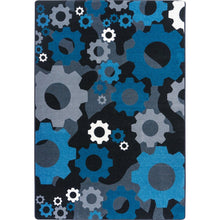 Kid Essentials Shifting Gears 3'10" x 5'4" Area Rug in Color Sapphire