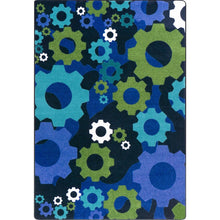 Kid Essentials Shifting Gears 3'10" x 5'4" Area Rug in Color Violet