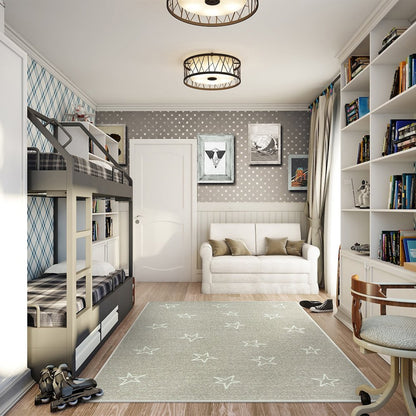 Claremont Kids Shine On 3'10" x 5'4" Area Rug in Color Linen