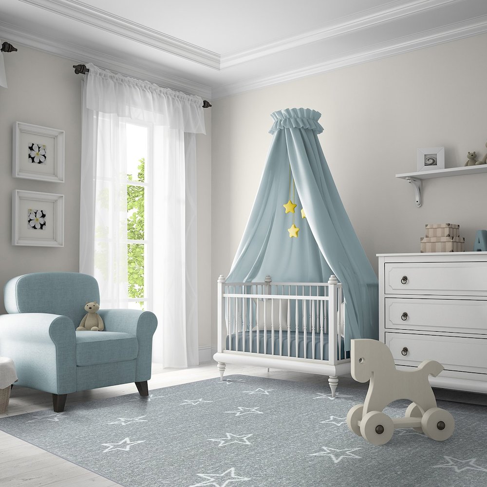 Claremont Kids Shine On 3'10" x 5'4" Area Rug in Color Cloudy