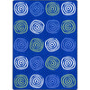 Kid Essentials Simply Swirls 5'4" x 7'8" Area Rug in Color Seaglass
