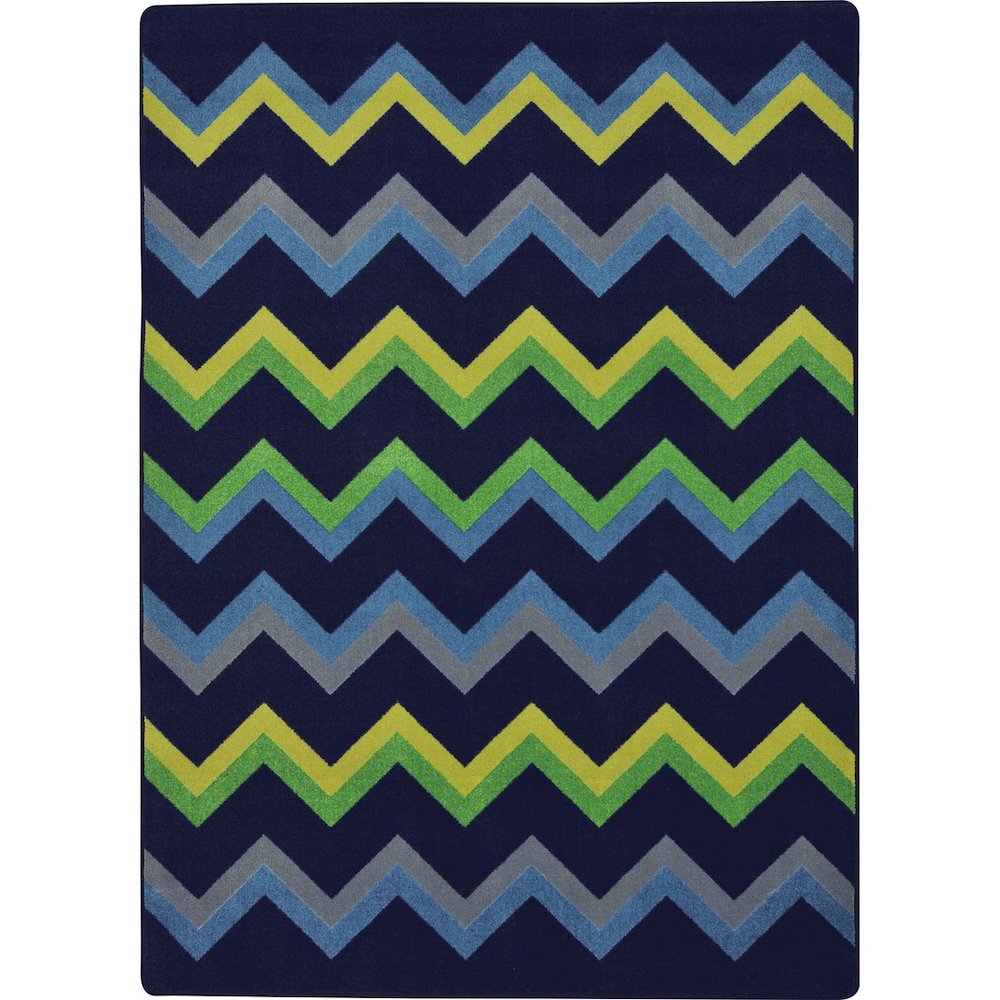 Kid Essentials Sonic 5'4" x 7'8" Area Rug in Color Navy