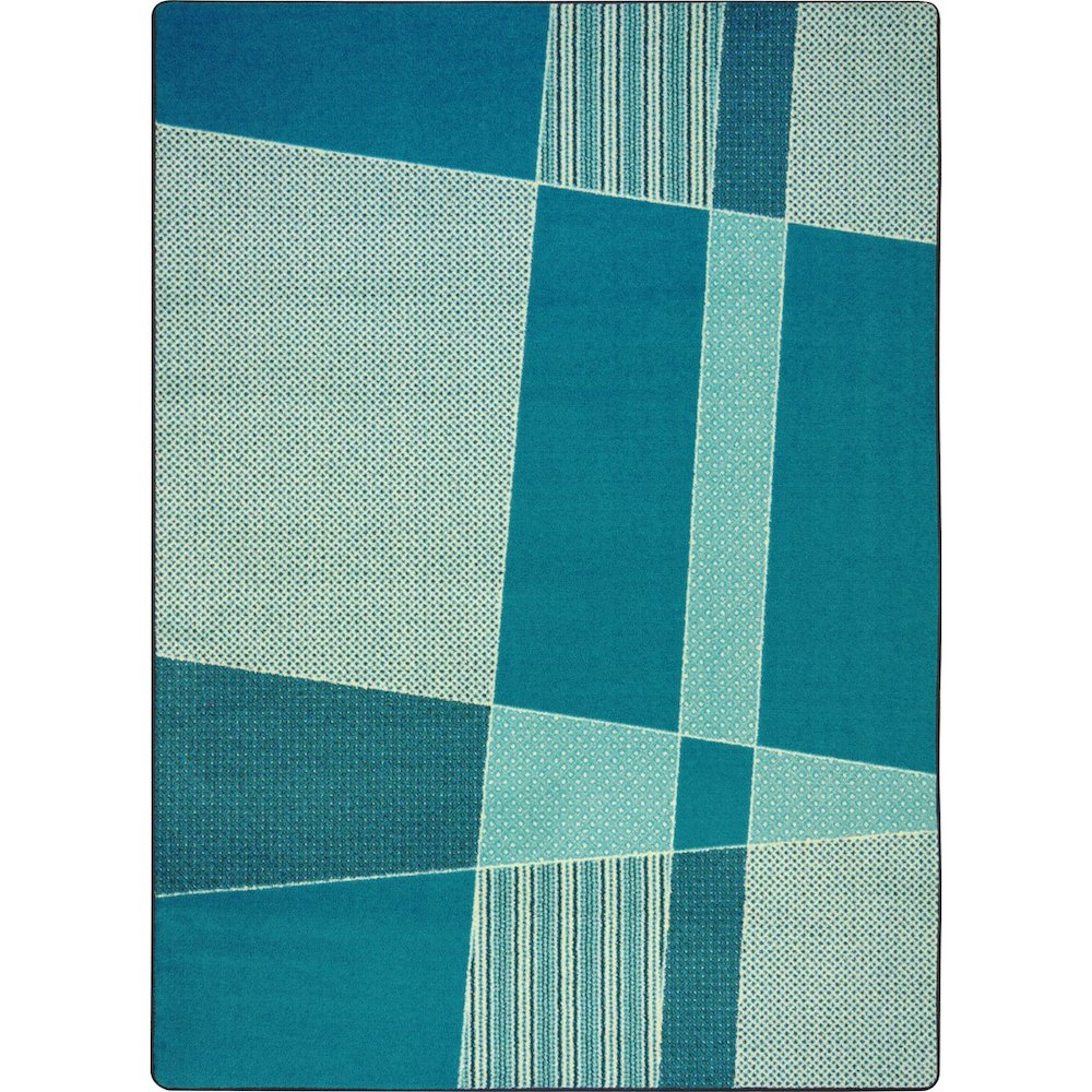 Kid Essentials Spazz 3'10" x 5'4" Area Rug in Color Teal