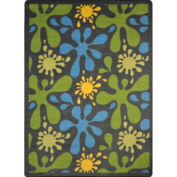 Kid Essentials Splat 3'10" x 5'4" Area Rug in Color Gray