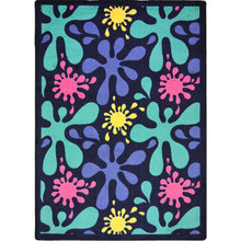 Kid Essentials Splat 3'10" x 5'4" Area Rug in Color Navy