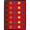 Kid Essentials Star Space 5'4" x 7'8" Area Rug in Color Multi