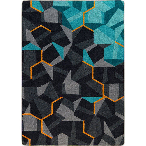 Kid Essentials Stealth 5'4" x 7'8" Area Rug in Color Teal