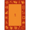 Kid Essentials STEAM 5'4" x 7'8" Area Rug in Color Art