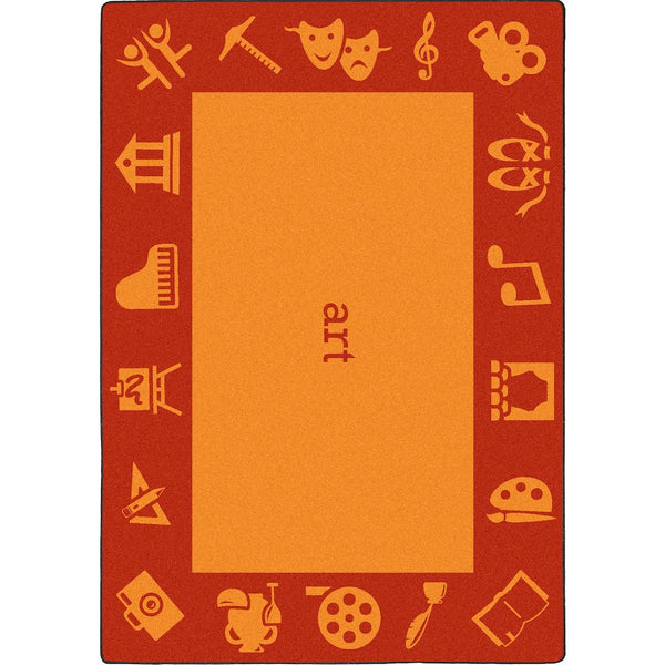Kid Essentials STEAM 5'4" x 7'8" Area Rug in Color Art