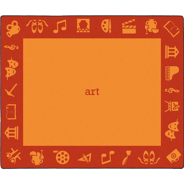 Kid Essentials STEAM 10'9" x 13'2" Area Rug in Color Art