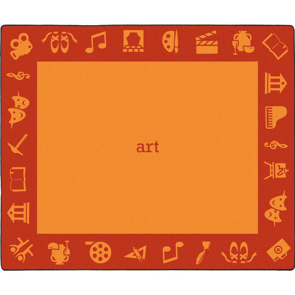 Kid Essentials STEAM 10'9" x 13'2" Area Rug in Color Art