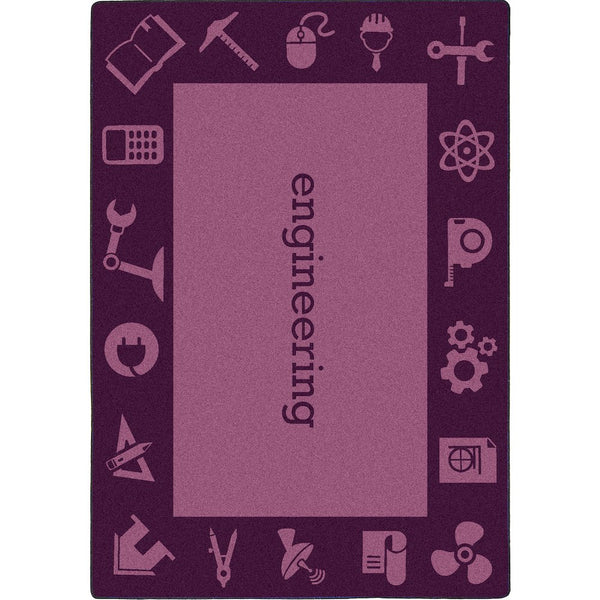 Kid Essentials STEAM 5'4" x 7'8" Area Rug in Color Engineering