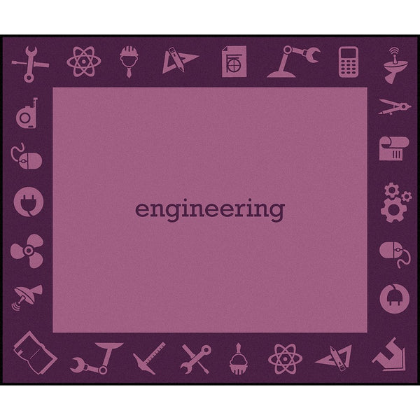 Kid Essentials STEAM 10'9" x 13'2" Area Rug in Color Engineering
