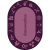 Kid Essentials STEAM 5'4" x 7'8" Oval Area Rug in Color Engineering