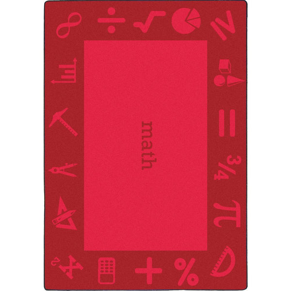 Kid Essentials STEAM 5'4" x 7'8" Area Rug in Color Math