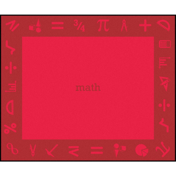 Kid Essentials STEAM 10'9" x 13'2" Area Rug in Color Math
