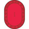 Kid Essentials STEAM 7'8" x 10'9" Oval Area Rug in Color Math