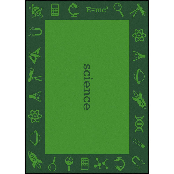 Kid Essentials STEAM 7'8" x 10'9" Area Rug in Color Science