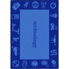 Kid Essentials STEAM 5'4" x 7'8" Area Rug in Color Technology