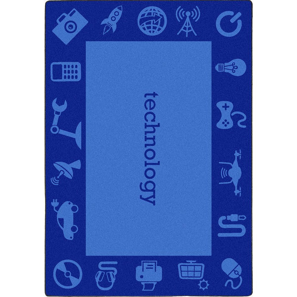 Kid Essentials STEAM 5'4" x 7'8" Area Rug in Color Technology
